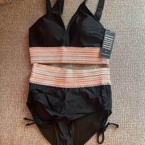Black High-Waisted Bikini Set